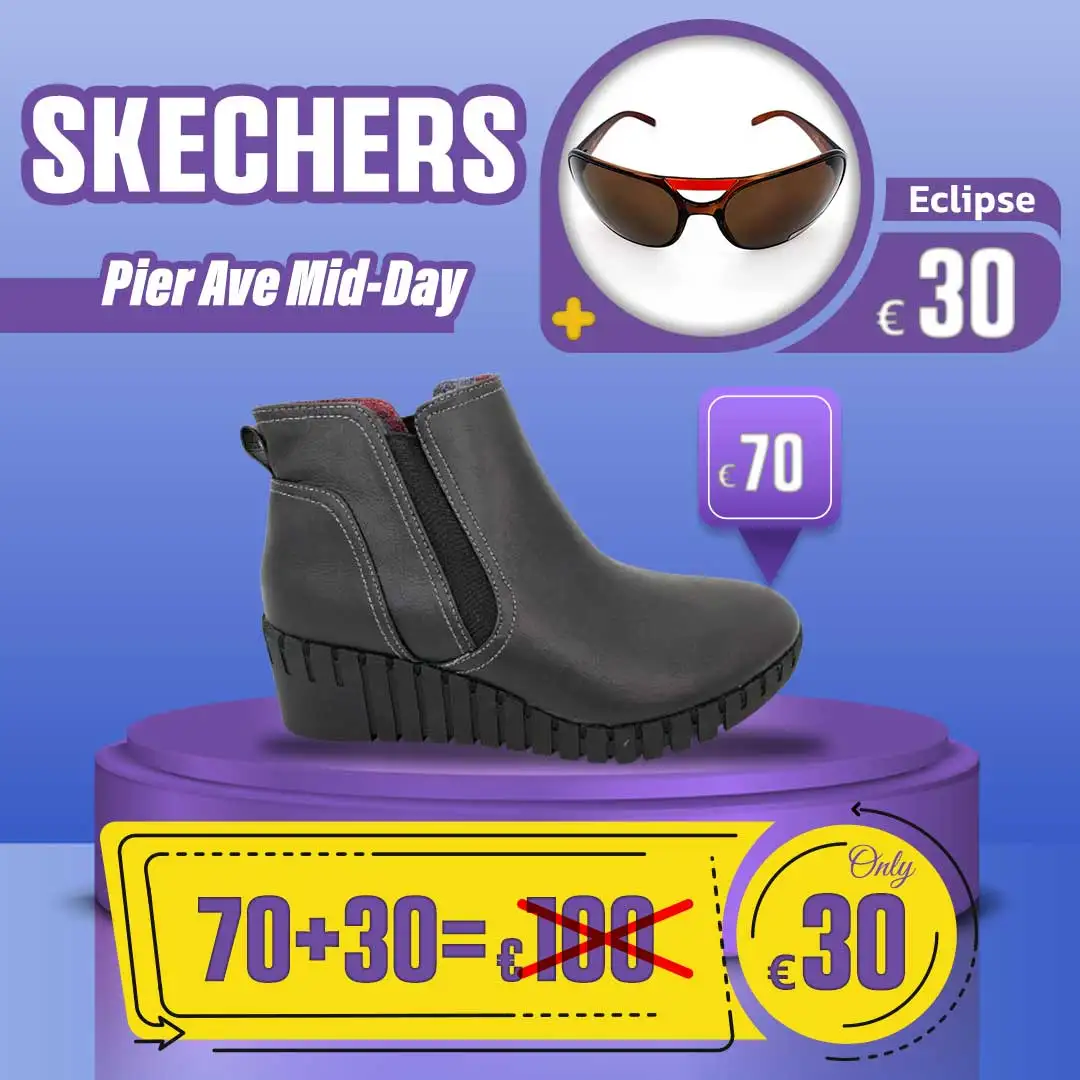 نیم بوت زنانه اسکیچرز Skechers مدل Pier Ave Mid-Day