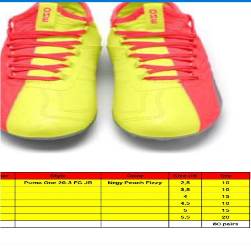 پکیج کفش های فوتبال مخصوص چمن طبیعی پوما | puma مدل one 20,3 FG JR
